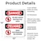 Signmission Do Not Enter High Voltage Bilingual Danger Sign, Plastic, 10in W x 14in L, 2PK OS-2PACK-DS-P-1014-VS-1134 - alternate 5